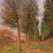 The Poplar Avenue at Moret, Cloudy Day, Morning